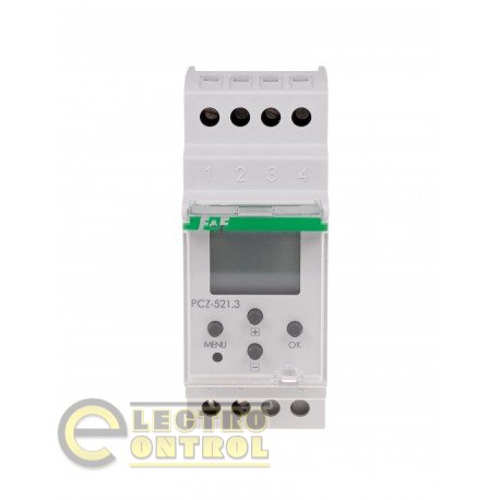 Таймер программируемый F&F PCZ-521.3 недельный одноканальный NFC