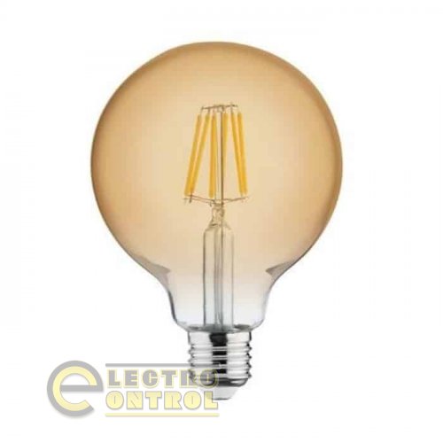 Світлодіодна лампа Horoz FILAMENT RUSTIC GLOBE-6 6W E27 2200К 001-030-0006-010
