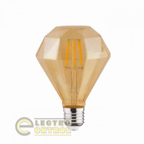 Світлодіодна лампа Horoz Filament RUSTIC DIAMOND-4 4W E27 2200К 001-034-0004-010