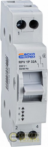 Ручной переключатель ввода АСКО І-0-ІІ RPV 1P 32A A0010220002