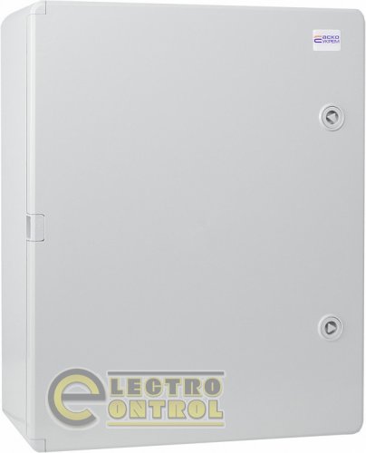 Корпус из АБС-пластика АСКО ударопрочный с монтажной панелью непрозрачная дверца 40х50х18 ІР65 серии UBox