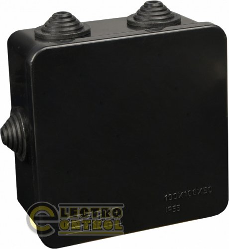 Розподільча коробка АСКО серії UAtmo Jet Black 100х100х50 (20шт)