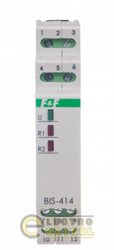Імпульсне реле F&F BIS-414 дві секції 220В 2х10А