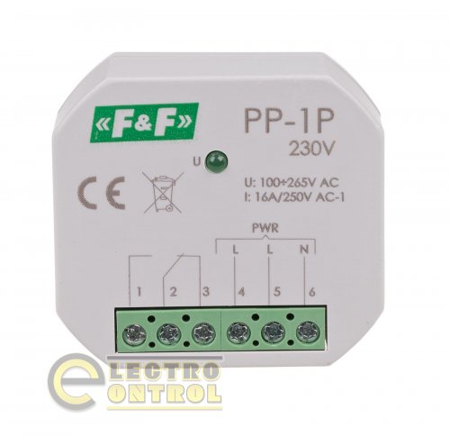 Електромагнітне реле F&F PP-1P-230V 16A