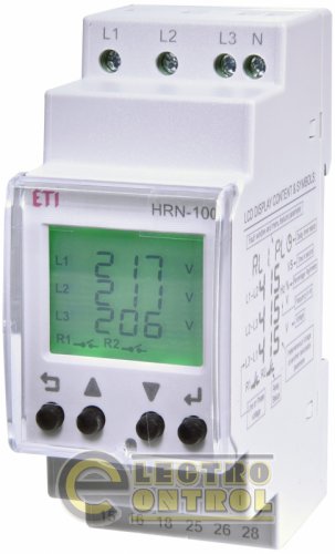 Багатофункціональне реле контролю напруги HRN-100 3F 2x5A_AC1 2470303