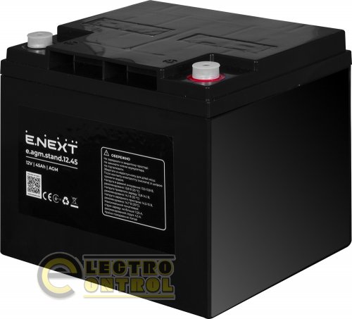 Аккумуляторная батарея Enext e.agm.stand.12.45 12V 45Ah AGM s072006