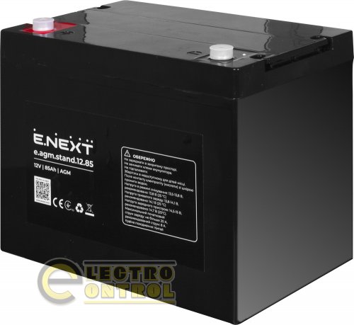 Аккумуляторная батарея Enext e.agm.stand.12.85 12V 85Ah AGM s072009