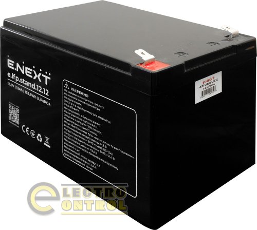 Акумуляторна батарея Enext e.lfp.stand.12.12 12.8V 12Ah LiFePO4 s078004