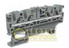 Клемма пружинная ETI ESH-EFC.2/2+2 25 мм2 серая 2вход+2выхода push-in 3903285
