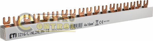 Шина живлення ETI IZ16/L1NL2NL3N/18 2921216 16мм2 3P+N 0.32м Fork 18mod