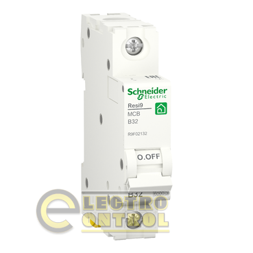 Автоматический выключатель Schneider-Electric R9F02132 Resi9 6kA 1P 32A В