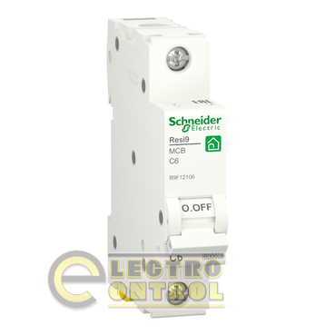 Автоматический выключатель Schneider-Electric R9F12106 Resi9 6kA 1P 6A C
