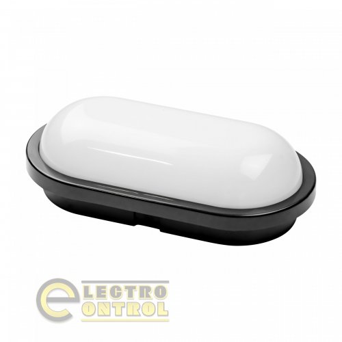 Світлодіодний світильник вологозахищений AYDOS-15 15W IP65 6400К чорний 400-012-125