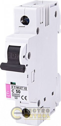Автоматичний вимикач ETI ETIMAT 10 1p C 50А AC 2131721
