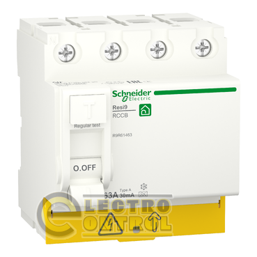 Дифференциальный выключатель (УЗО) Schneider-Electric R9R61463 Resi9 4P 63A 30mA А