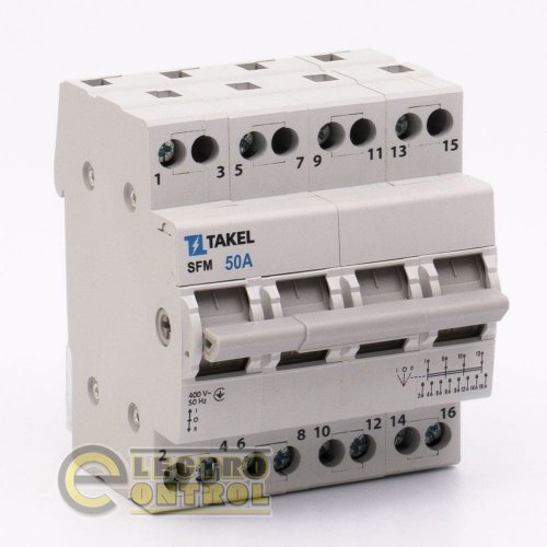 Перемикач навантаження трипозиційний Takel 507834 SFM 4P 50A