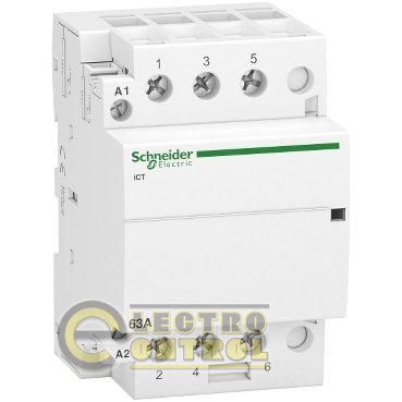 Модульний контактор iCT Schneider-Electric A9C20863 63A 3NO 220/240В
