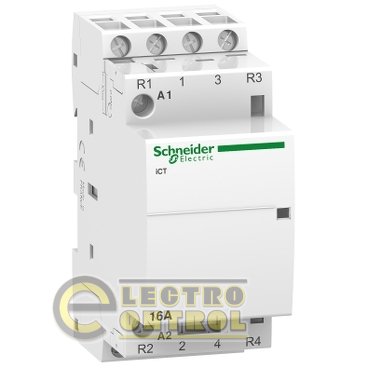 Модульный контактор iCT Schneider-Electric A9C22818 16A 2NO 2NC 220/240В