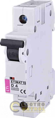 Автоматический выключатель ETI ETIMAT 10 1p D 4А AC 2151710
