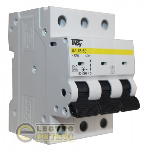 Автоматичний вимикач TNSy ВА18-60 TNSy5504751 3Р 40А 6кА C