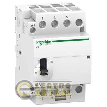 Модульний контактор iCT Schneider-Electric A9C21843 40A 3NO 220/240В з ручним керуванням