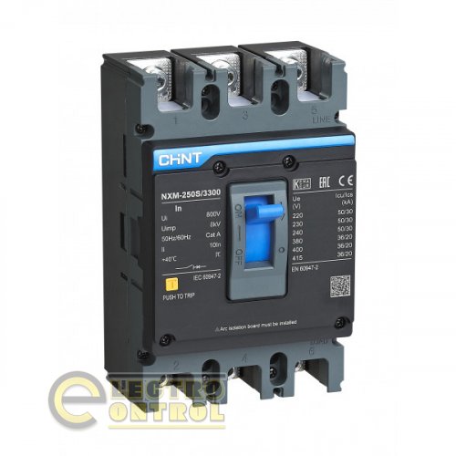 Автоматический выключатель CHINT 131365 NXM-250S/3Р 160A 35кА