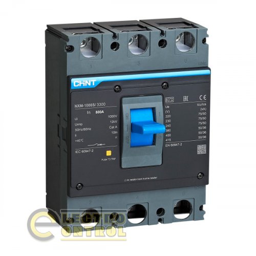 Автоматический выключатель CHINT 845705 NXMS-1000S/3Р 800A 50кА