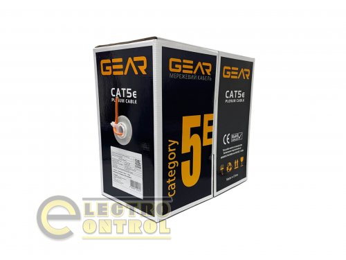 Сетевой кабель витая пара GEAR GEC–UTPLCUR051305 CAT.5E UTP-LSZH-COPPER-4Px2x0.51 REELEX