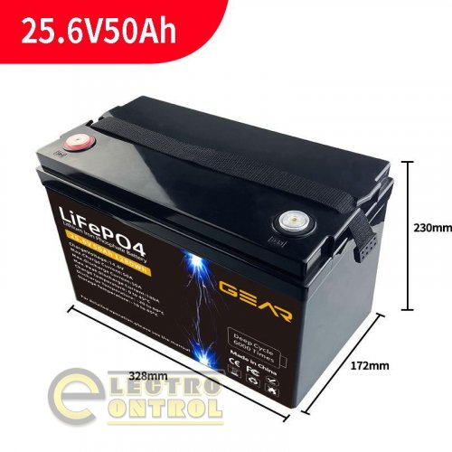 Аккумуляторная батарея GEAR LiFePo4 25.6V / 50 Ah (1280Wh)
