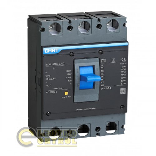 Автоматический выключатель CHINT 844280 в литом корпусе NXM-1000S/3300 800A