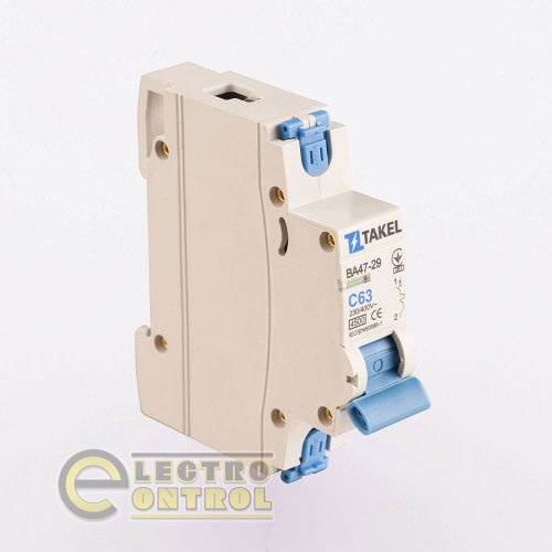 Автоматический выключатель Takel 506118 ВА47-29 С 1Р 63А