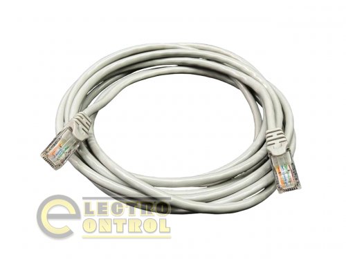 Патч-корд GEAR CAT.5E UTP CCA 24AWG 5м серый