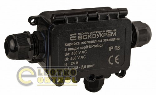 Коробка распределительная защищенная АСКО A0280010002 3 ввода IP68 серии UProbox