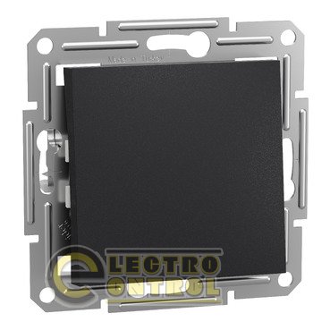 Вимикач Schneider Electric EPH0100171 Asfora одноклавішний антрацит