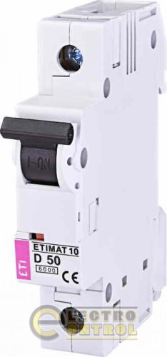Автоматичний вимикач ETI ETIMAT 10 1p D 50А AC 2151721