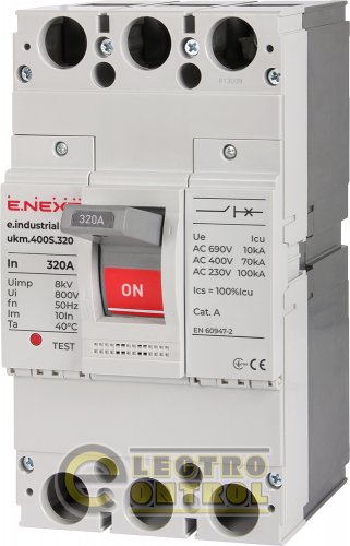 Силовий автоматичний вимикач Enext i0010035 e.industrial.ukm.400S.320 3р 320А