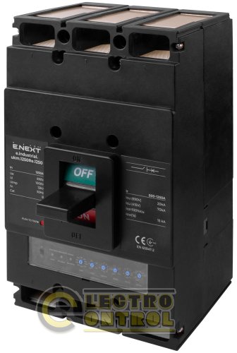 Силовой автоматический выключатель Enext i0770059 e.industrial.ukm.1250Re.1250 с электронным расцепителем 3р 1250А