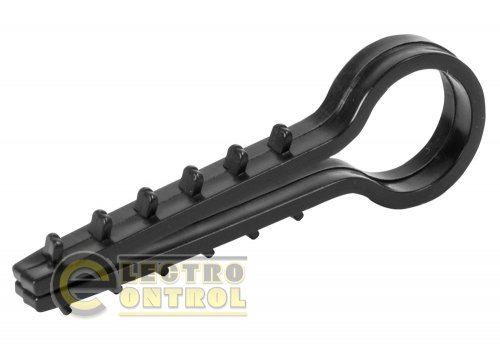 Дюбель - ялинка Enext m0080030 12mm для круглого проводу e.metiz.dowel.fir.black.12 чорний 100 шт.