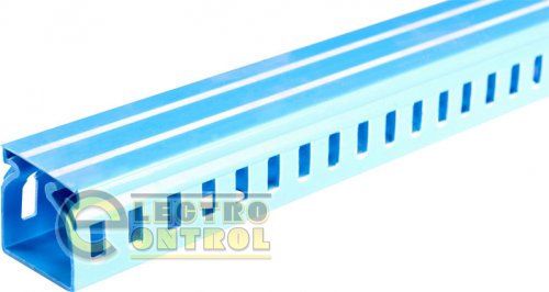 Короб пластиковий Enext s13033027 перфорований e.trunking.perf.stand.100.100 100х100мм блакитний 2м