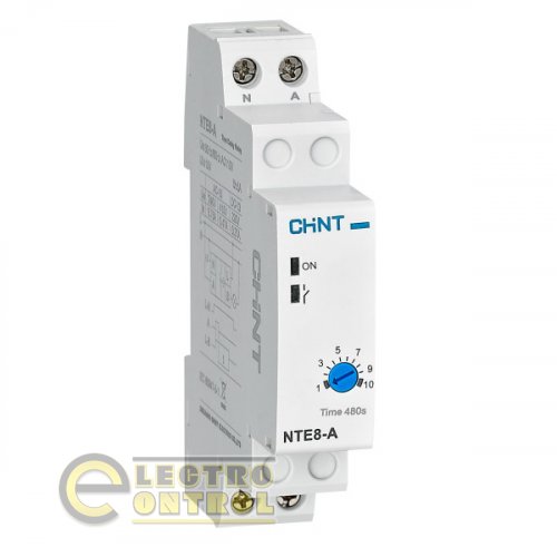Реле часу CHINT 258368 NTE8-A (затримка часу вимкнення) 48-480с AC230В