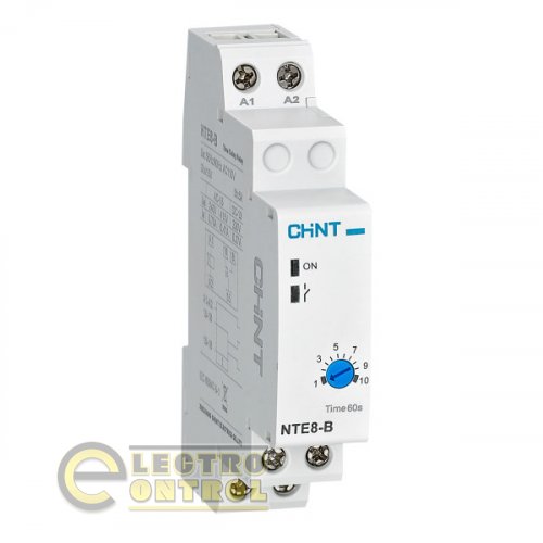 Реле времени CHINT 258459 NTE8-B (задержка времени включения) 12-120с 1НО AC230В