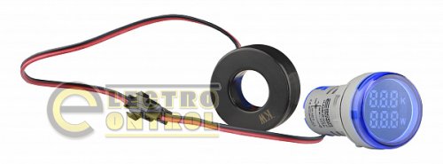 Светосигнальная арматура АСКО A0190010211 с индикатором потребляемой мощности тип B серии U-ADM-W ᴓ22мм круглая синяя Светосигнальная арматура АСКО A0190010211 с индикатором потребляемой мощности тип B серии U-ADM-W ᴓ22мм круглая синяя