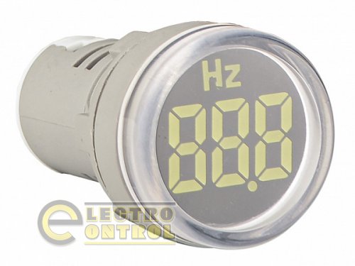 Светосигнальная арматура АСКО A0190010167 с индикатором частоты серии U-ADM-Hz ᴓ22мм круглая белая