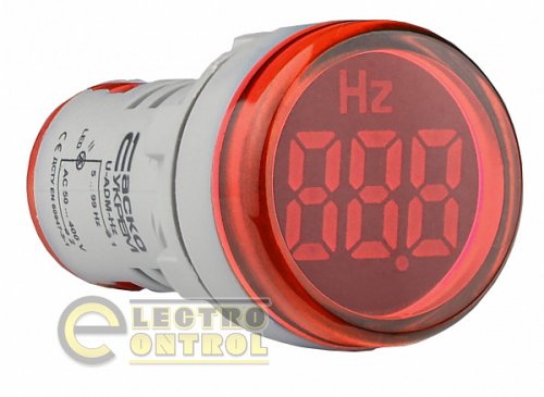 Светосигнальная арматура АСКО A0190010163 с индикатором частоты серии U-ADM-Hz ᴓ22мм круглая красная Светосигнальная арматура АСКО A0190010163 с индикатором частоты серии U-ADM-Hz ᴓ22мм круглая красная