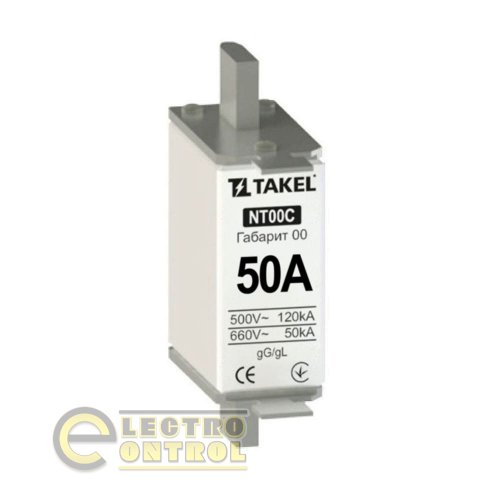 Плавка вставка запобіжника Takel 510521 NT00С 50А