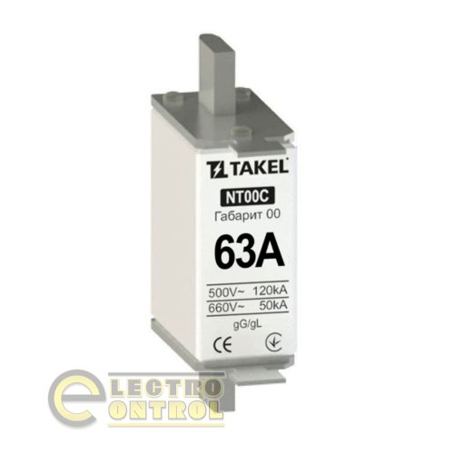 Плавка вставка запобіжника Takel 510522 NT00С 63А