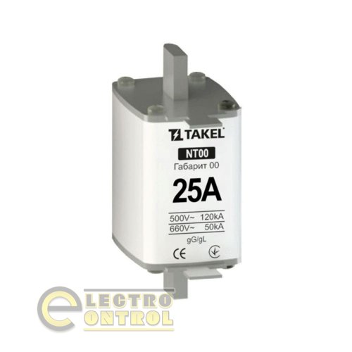 Плавка вставка запобіжника Takel 510536 NT00 25А