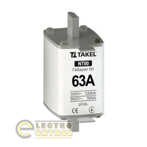 Плавкая вставка предохранителя Takel 510540 NT00 63А