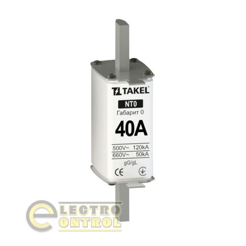 Плавка вставка запобіжника Takel 510556 NT0 40А
