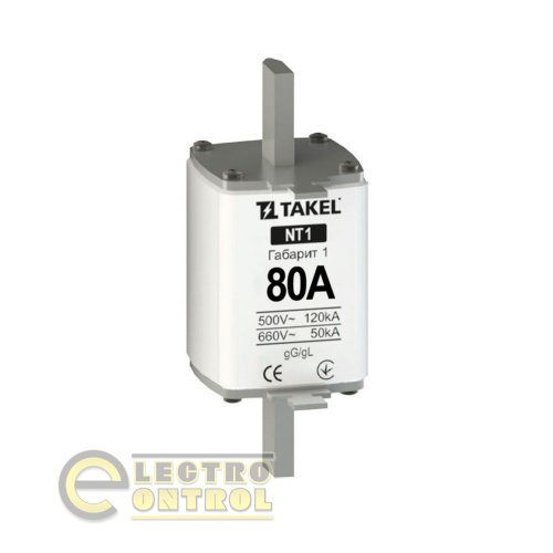 Плавка вставка запобіжника Takel 510567 NT1 80А